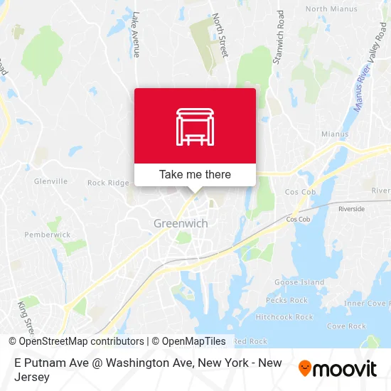 E Putnam Ave @ Washington Ave map