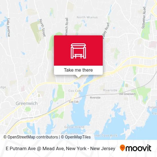 E Putnam Ave @ Mead Ave map