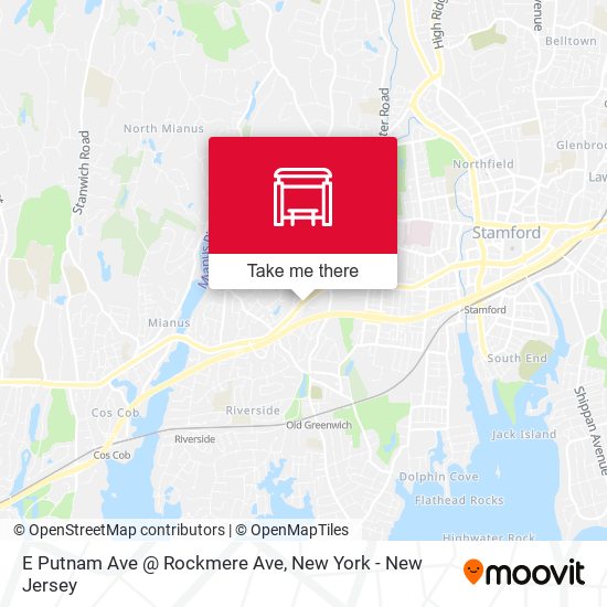 E Putnam Ave @ Rockmere Ave map