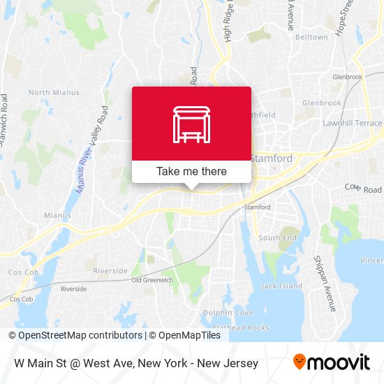 Mapa de W Main St @ West Ave