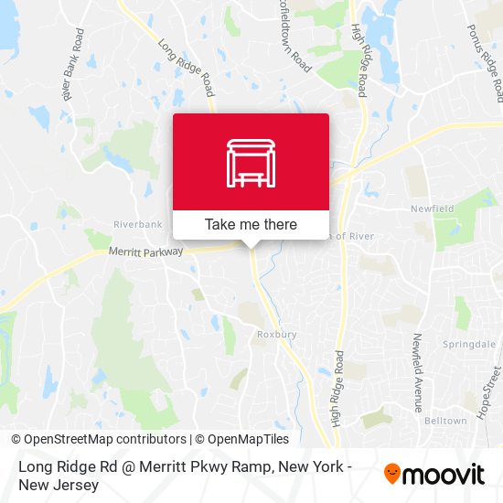 Long Ridge Rd @ Merritt Pkwy Ramp map
