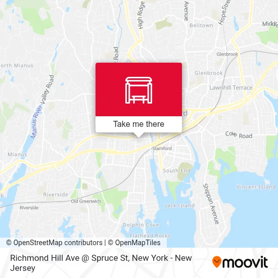 Richmond Hill Ave @ Spruce St map
