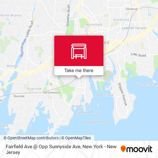 Fairfield Ave @ Opp Sunnyside Ave map