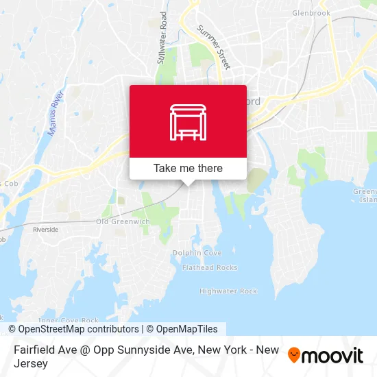 Fairfield Ave @ Opp Sunnyside Ave map