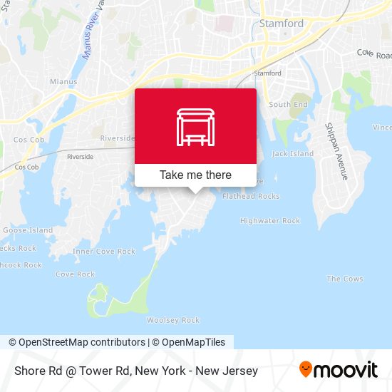 Mapa de Shore Rd @ Tower Rd
