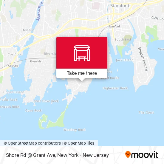 Shore Rd @ Grant Ave map