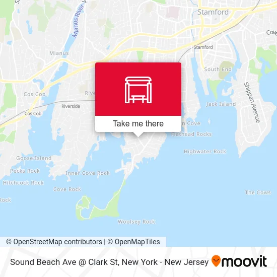 Sound Beach Ave @ Clark St map