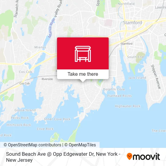 Sound Beach Ave @ Opp Edgewater Dr map