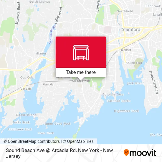 Sound Beach Ave @ Arcadia Rd map