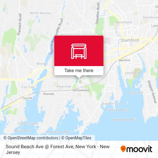 Sound Beach Ave @ Forest Ave map