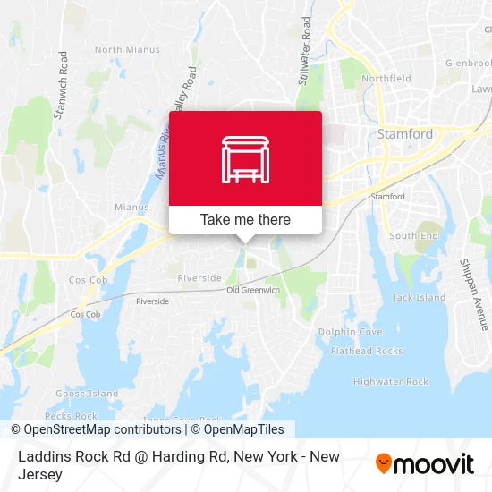 Laddins Rock Rd @ Harding Rd map