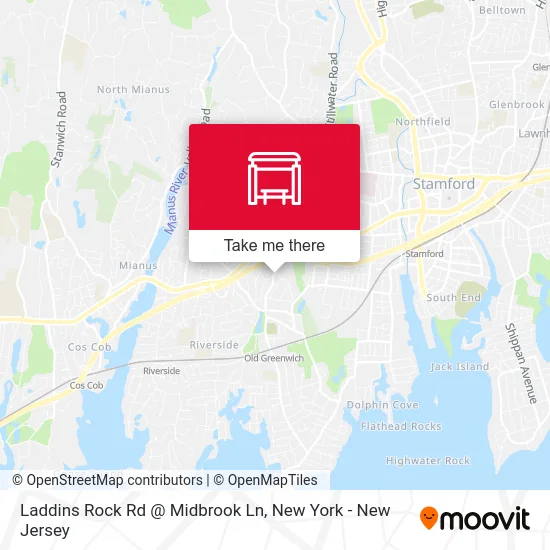 Laddins Rock Rd @ Midbrook Ln map