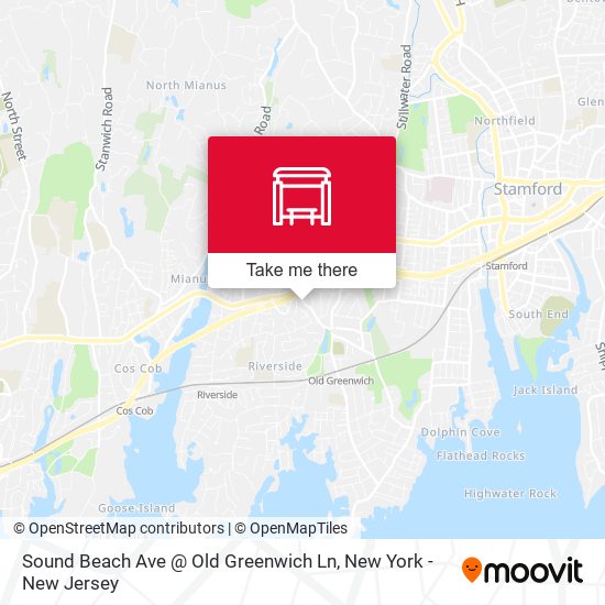 Mapa de Sound Beach Ave @ Old Greenwich Ln