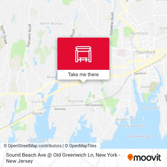 Sound Beach Ave @ Old Greenwich Ln map