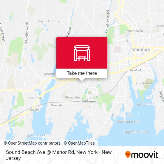 Sound Beach Ave @ Manor Rd map