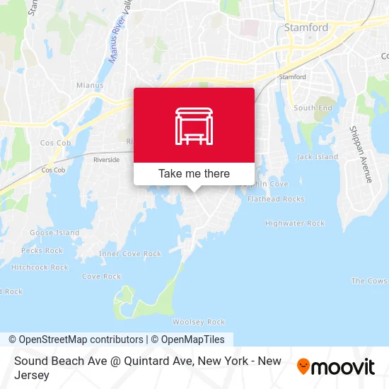 Sound Beach Ave @ Quintard Ave map