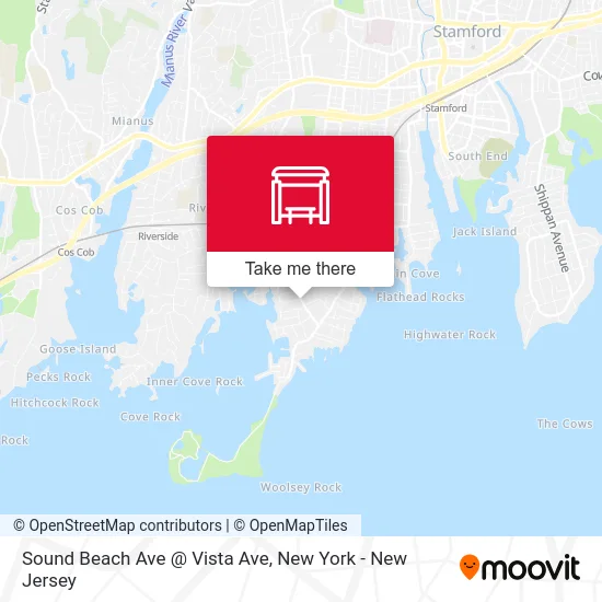 Sound Beach Ave @ Vista Ave map
