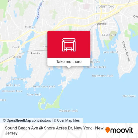 Sound Beach Ave @ Shore Acres Dr map