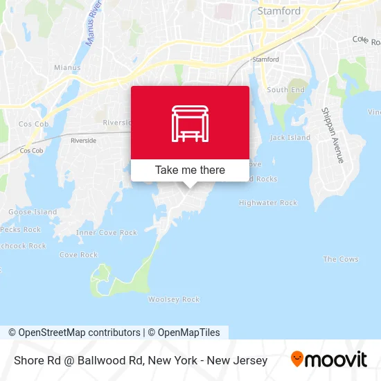 Shore Rd @ Ballwood Rd map
