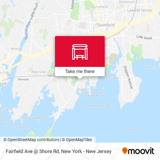 Mapa de Fairfield Ave @ Shore Rd