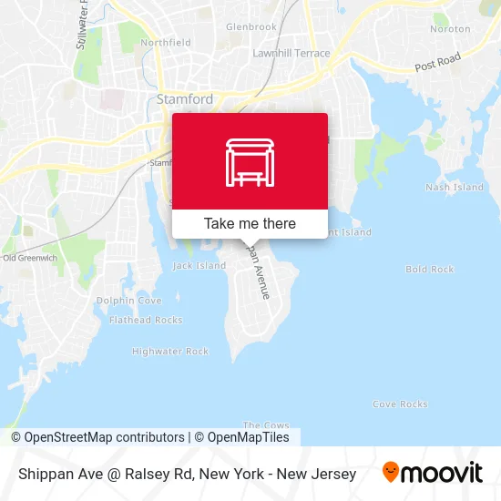 Shippan Ave @ Ralsey Rd map