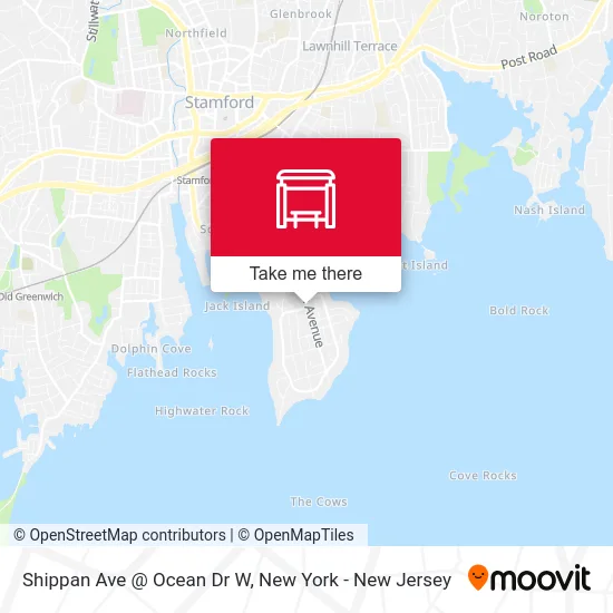 Shippan Ave @ Ocean Dr W map