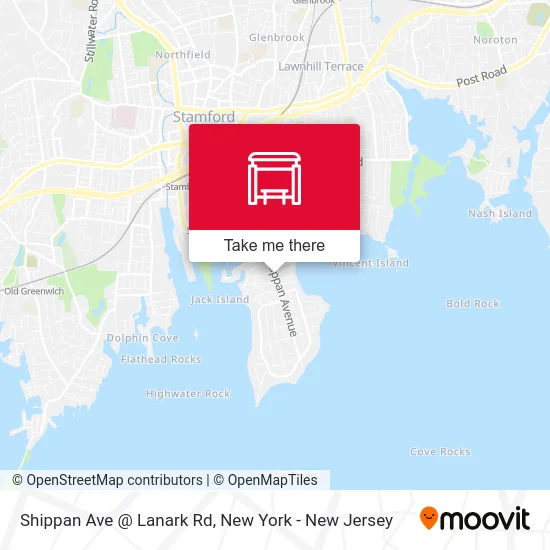 Shippan Ave @ Lanark Rd map