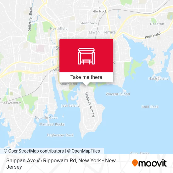 Shippan Ave @ Rippowam Rd map