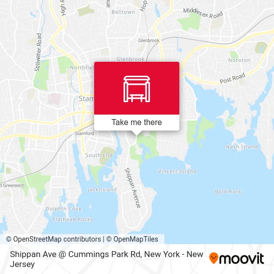 Shippan Ave @ Cummings Park Rd map