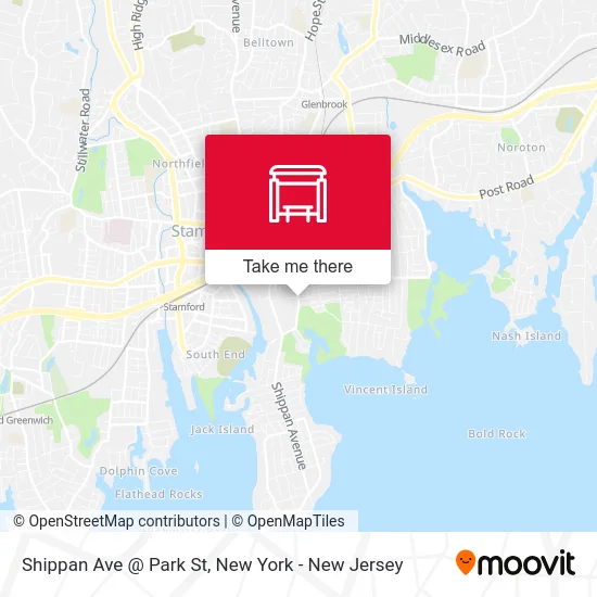 Shippan Ave @ Park St map