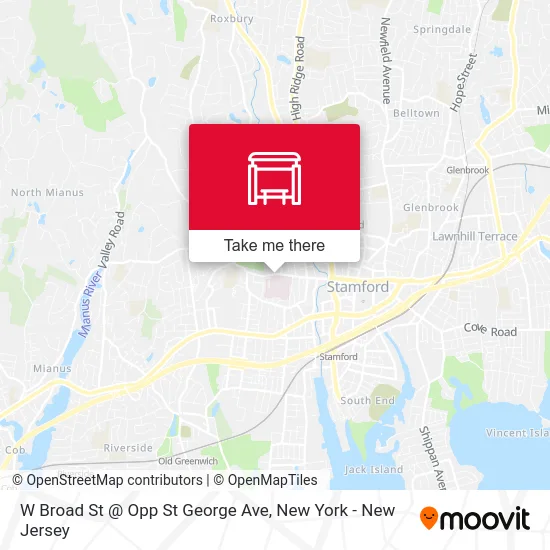 W Broad St @ Opp St George Ave map