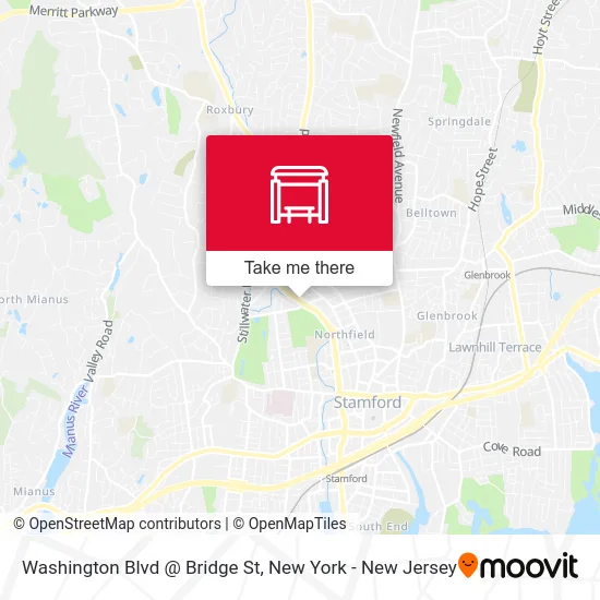 Washington Blvd @ Bridge St map