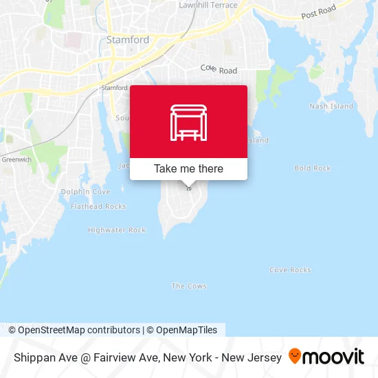 Shippan Ave @ Fairview Ave map