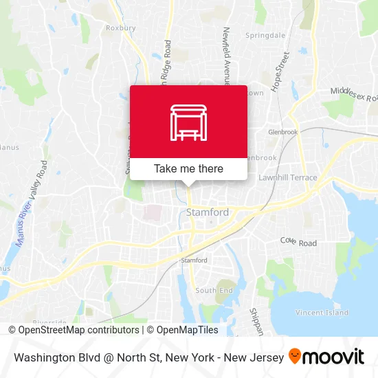 Washington Blvd @ North St map
