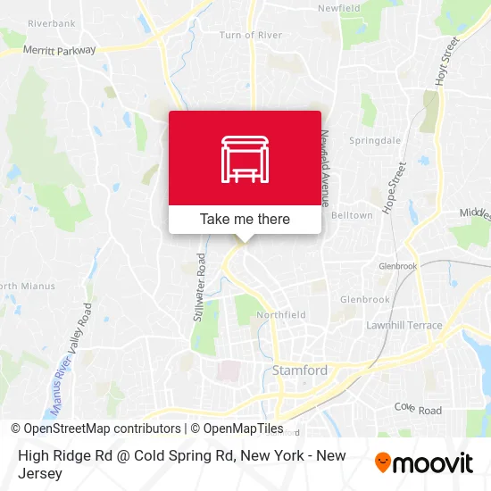 High Ridge Rd @ Cold Spring Rd map