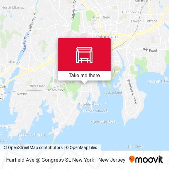 Mapa de Fairfield Ave @ Congress St