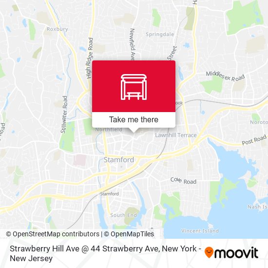 Mapa de Strawberry Hill Ave @ 44 Strawberry Ave