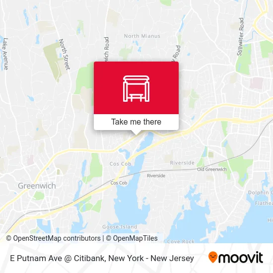 E Putnam Ave @ Citibank map