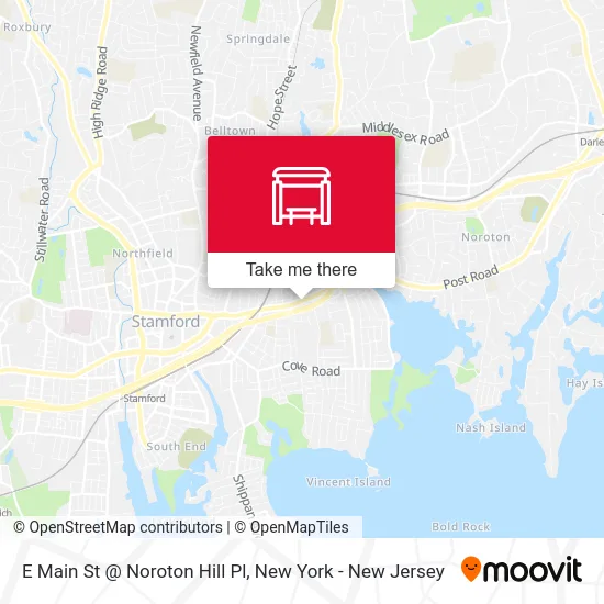 E Main St @ Noroton Hill Pl map