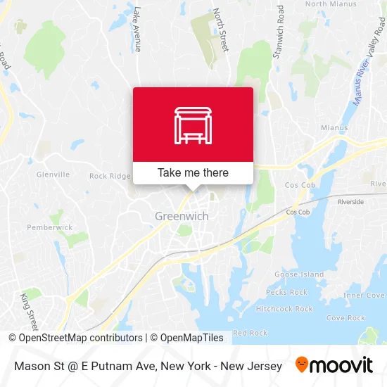 Mason St @ E Putnam Ave map