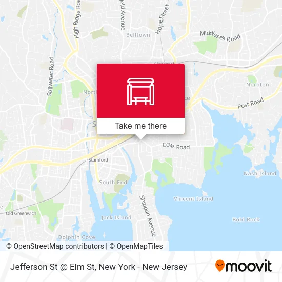 Jefferson St @ Elm St map