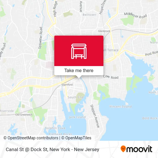 Canal St @ Dock St map