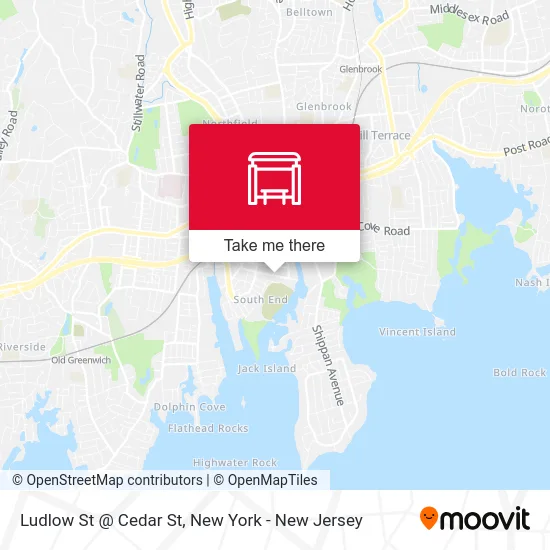 Ludlow St @ Cedar St map