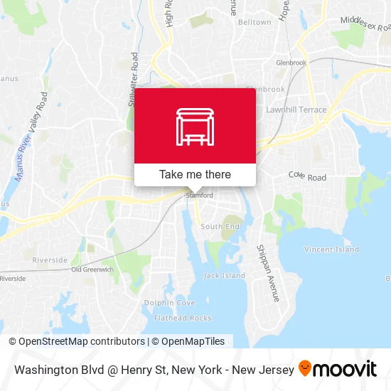 Mapa de Washington Blvd @ Henry St