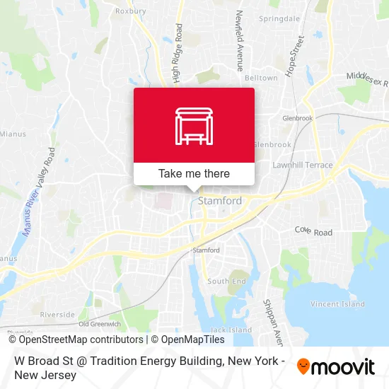 W Broad St @ Tradition Energy Building map
