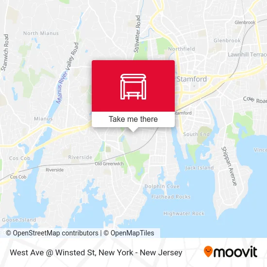 West Ave @ Winsted St map