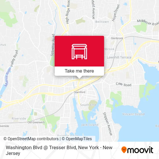 Washington Blvd @ Tresser Blvd map