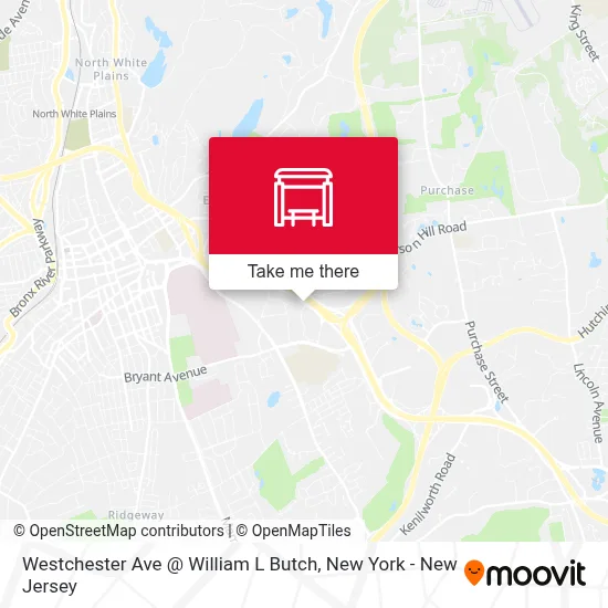 Westchester Ave @ William L Butch map