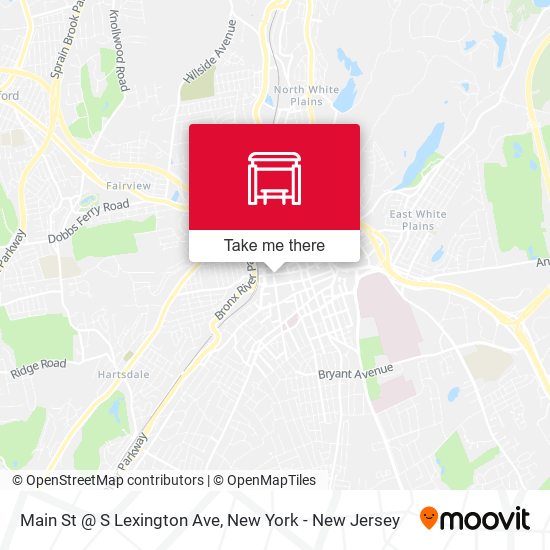Main St @ S Lexington Ave map