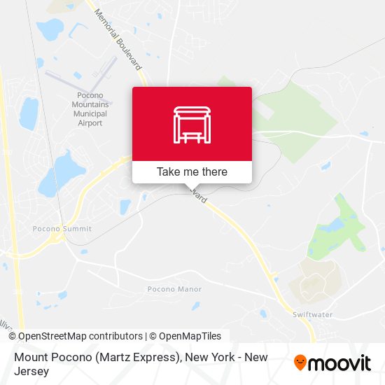 Mount Pocono (Martz Express) map